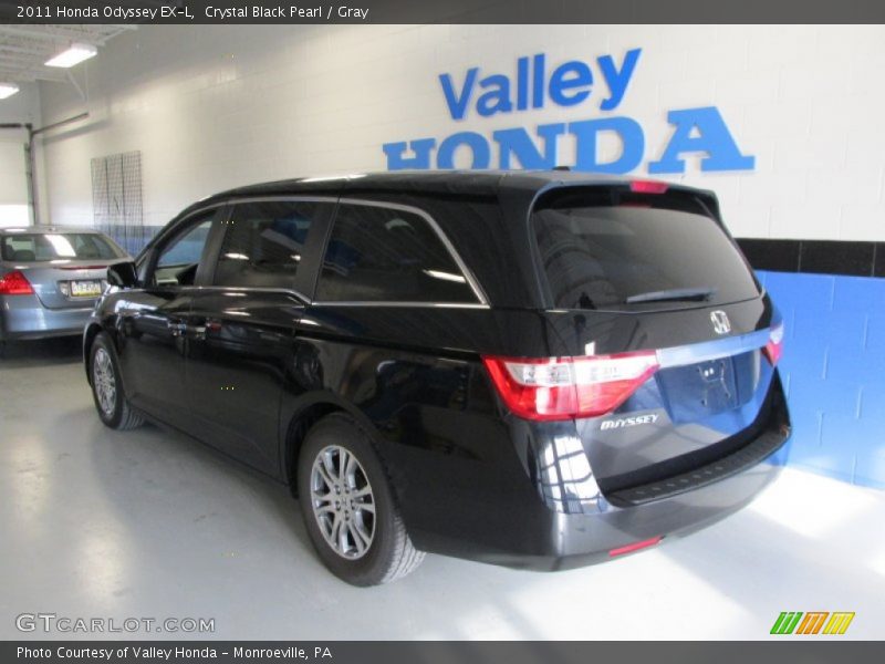 Crystal Black Pearl / Gray 2011 Honda Odyssey EX-L