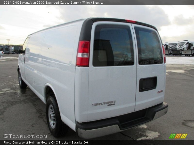 Summit White / Neutral 2014 GMC Savana Van 2500 Extended Cargo