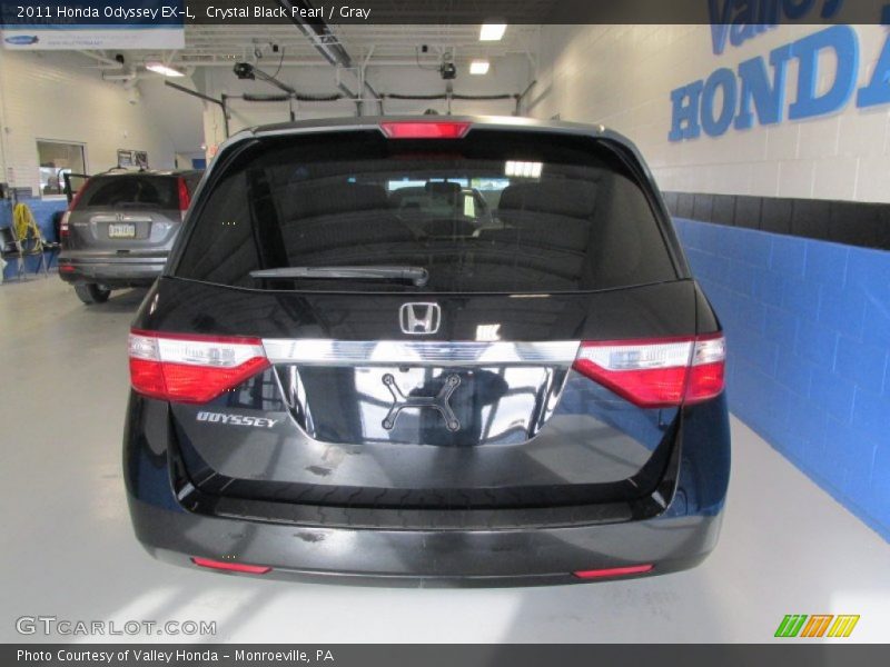 Crystal Black Pearl / Gray 2011 Honda Odyssey EX-L