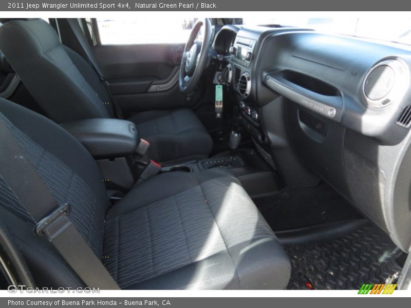 Natural Green Pearl / Black 2011 Jeep Wrangler Unlimited Sport 4x4