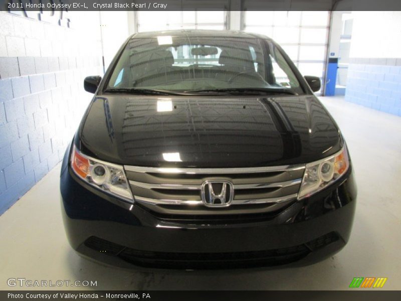 Crystal Black Pearl / Gray 2011 Honda Odyssey EX-L