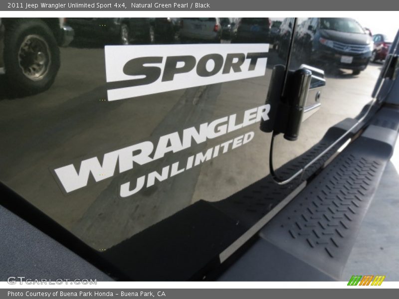 Natural Green Pearl / Black 2011 Jeep Wrangler Unlimited Sport 4x4