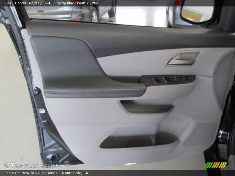Crystal Black Pearl / Gray 2011 Honda Odyssey EX-L