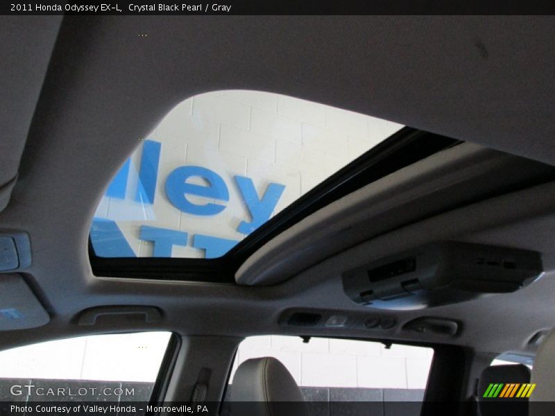 Crystal Black Pearl / Gray 2011 Honda Odyssey EX-L
