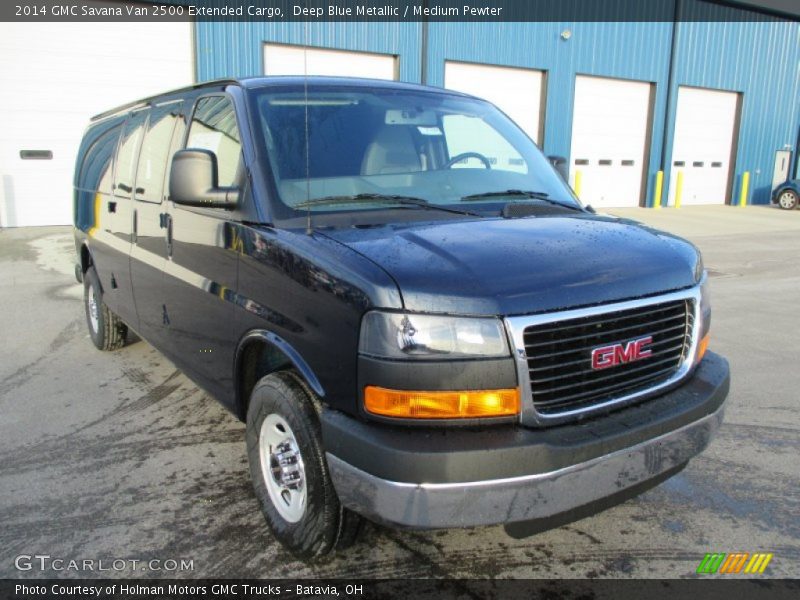 Deep Blue Metallic / Medium Pewter 2014 GMC Savana Van 2500 Extended Cargo