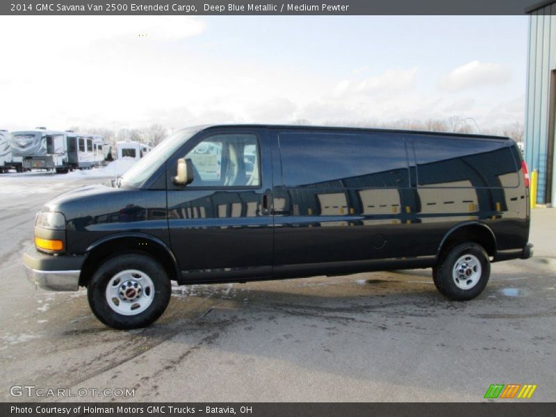Deep Blue Metallic / Medium Pewter 2014 GMC Savana Van 2500 Extended Cargo