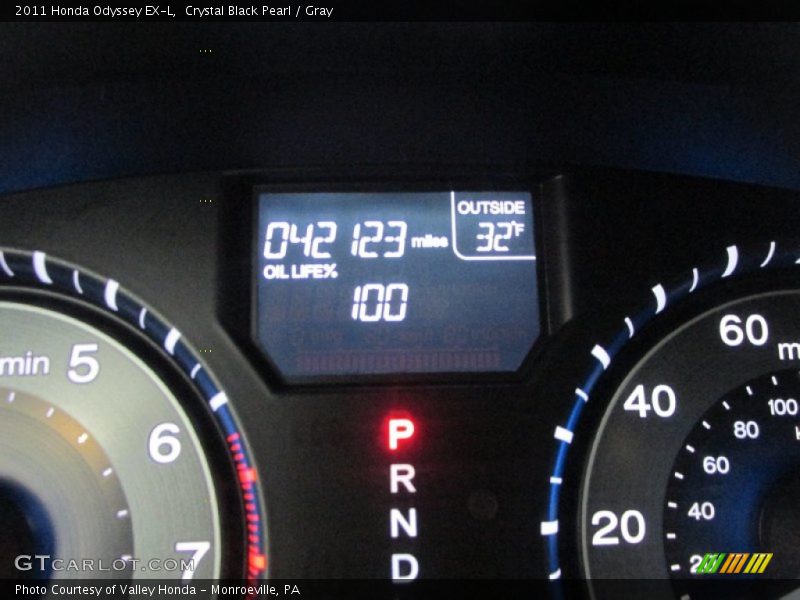 Crystal Black Pearl / Gray 2011 Honda Odyssey EX-L
