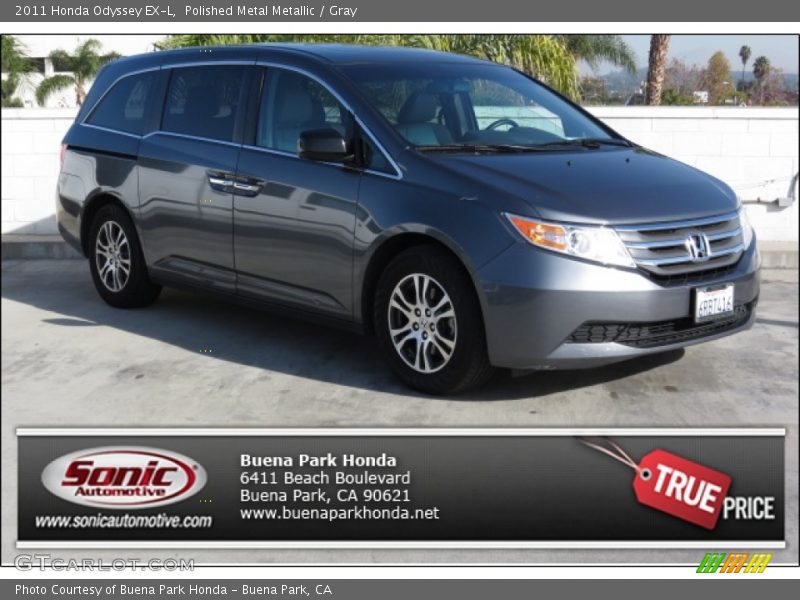Polished Metal Metallic / Gray 2011 Honda Odyssey EX-L
