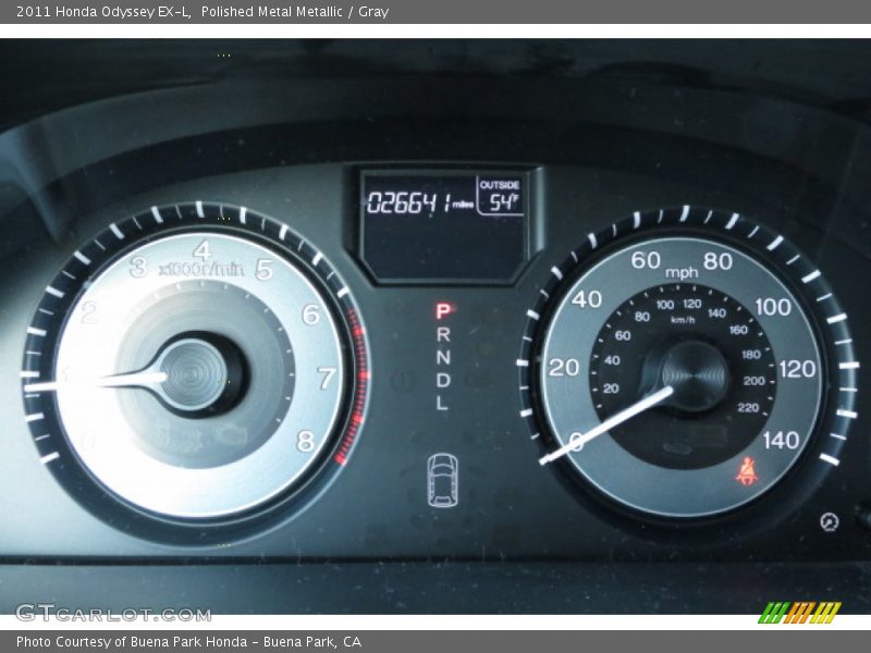 Polished Metal Metallic / Gray 2011 Honda Odyssey EX-L