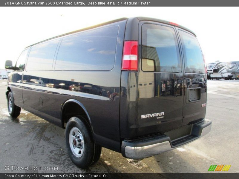 Deep Blue Metallic / Medium Pewter 2014 GMC Savana Van 2500 Extended Cargo
