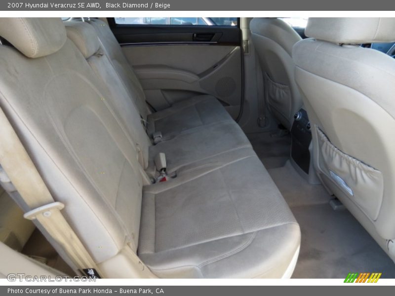 Black Diamond / Beige 2007 Hyundai Veracruz SE AWD