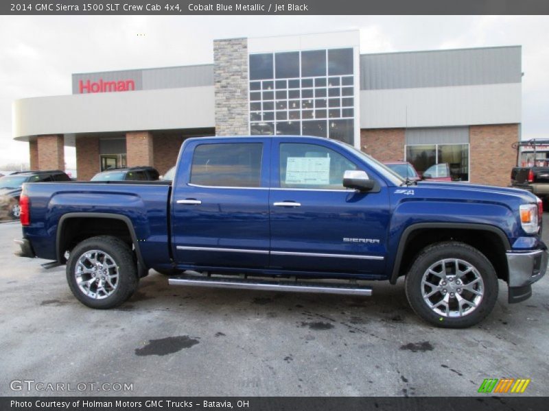 Cobalt Blue Metallic / Jet Black 2014 GMC Sierra 1500 SLT Crew Cab 4x4