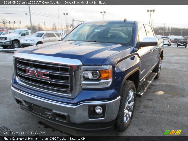 Cobalt Blue Metallic / Jet Black 2014 GMC Sierra 1500 SLT Crew Cab 4x4