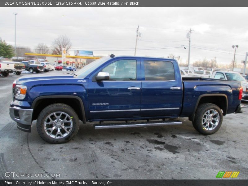 Cobalt Blue Metallic / Jet Black 2014 GMC Sierra 1500 SLT Crew Cab 4x4