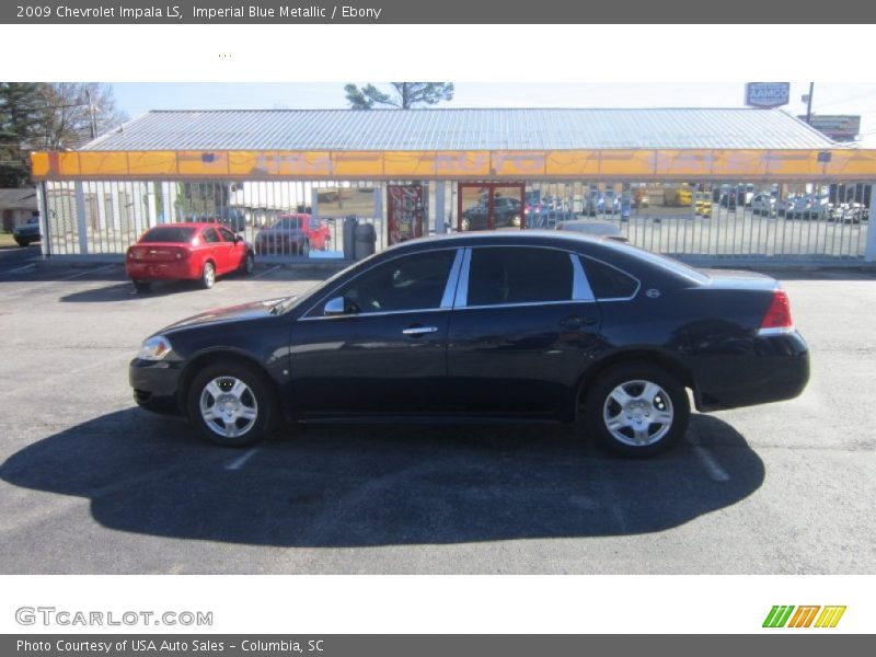 Imperial Blue Metallic / Ebony 2009 Chevrolet Impala LS