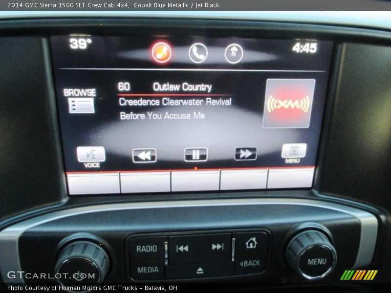 Cobalt Blue Metallic / Jet Black 2014 GMC Sierra 1500 SLT Crew Cab 4x4