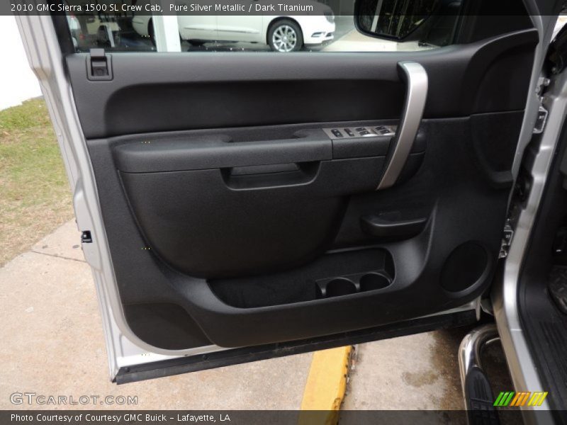 Pure Silver Metallic / Dark Titanium 2010 GMC Sierra 1500 SL Crew Cab
