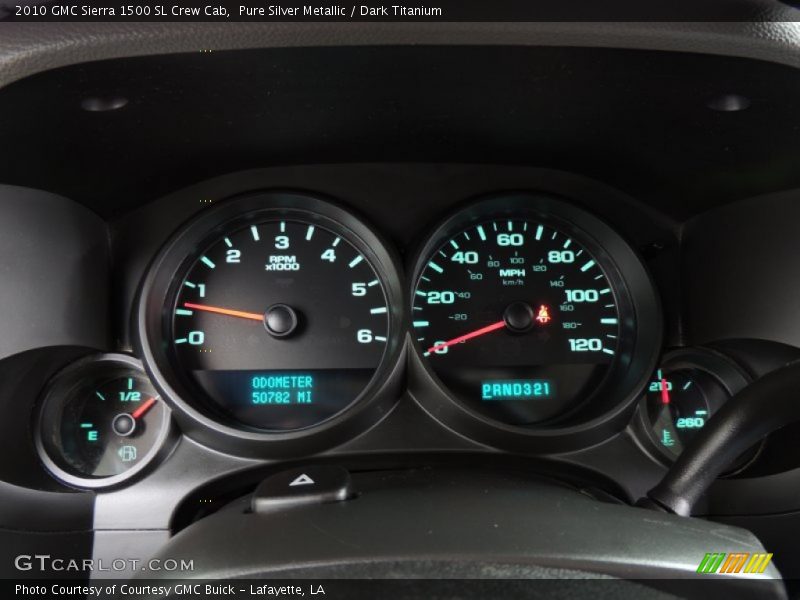 Pure Silver Metallic / Dark Titanium 2010 GMC Sierra 1500 SL Crew Cab