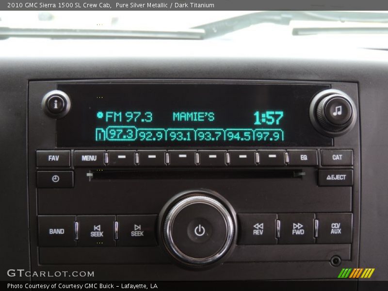 Pure Silver Metallic / Dark Titanium 2010 GMC Sierra 1500 SL Crew Cab