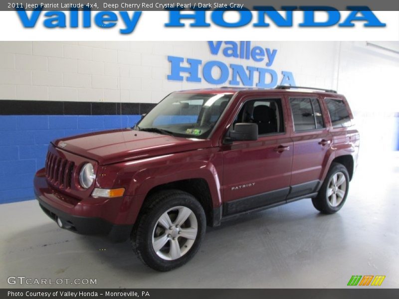 Deep Cherry Red Crystal Pearl / Dark Slate Gray 2011 Jeep Patriot Latitude 4x4