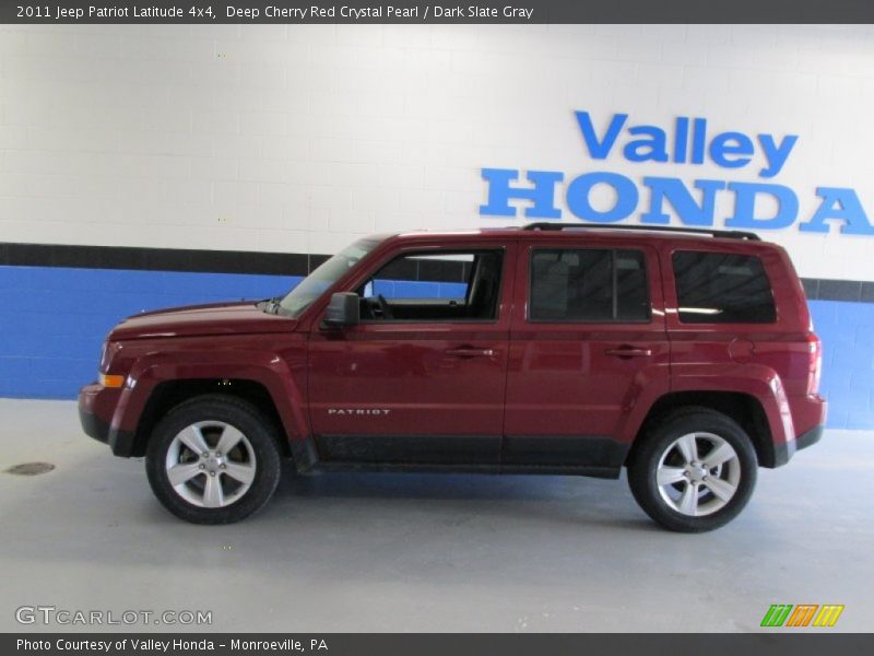 Deep Cherry Red Crystal Pearl / Dark Slate Gray 2011 Jeep Patriot Latitude 4x4
