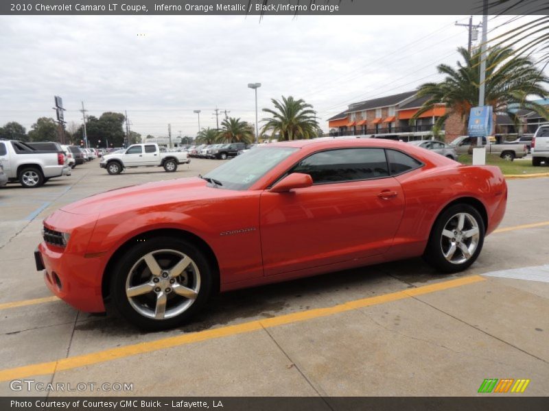 Inferno Orange Metallic / Black/Inferno Orange 2010 Chevrolet Camaro LT Coupe