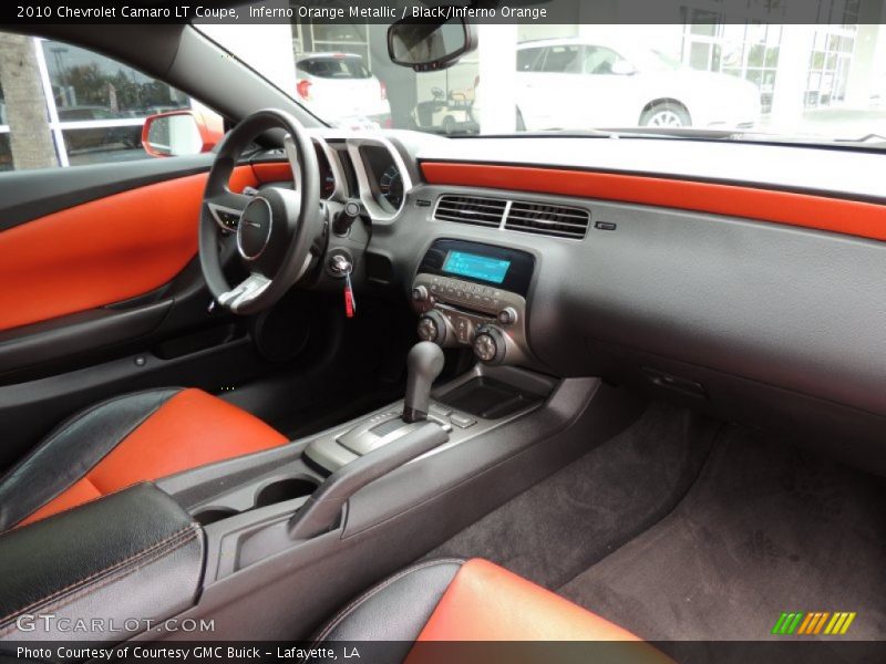 Inferno Orange Metallic / Black/Inferno Orange 2010 Chevrolet Camaro LT Coupe