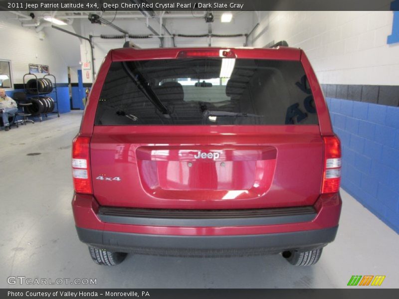 Deep Cherry Red Crystal Pearl / Dark Slate Gray 2011 Jeep Patriot Latitude 4x4