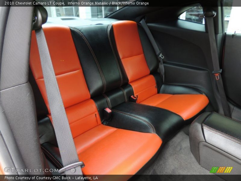 Inferno Orange Metallic / Black/Inferno Orange 2010 Chevrolet Camaro LT Coupe