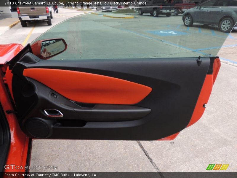 Inferno Orange Metallic / Black/Inferno Orange 2010 Chevrolet Camaro LT Coupe