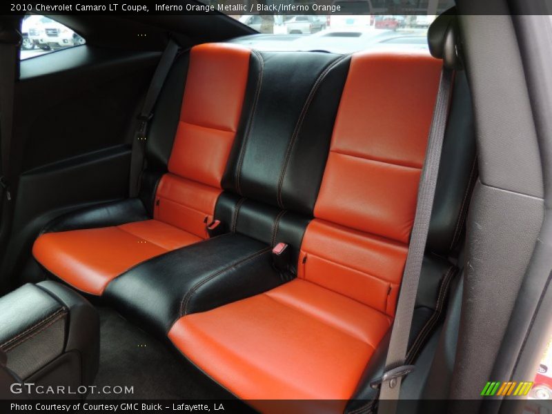 Inferno Orange Metallic / Black/Inferno Orange 2010 Chevrolet Camaro LT Coupe
