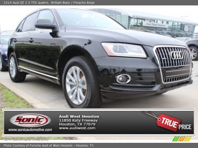 Brilliant Black / Pistachio Beige 2014 Audi Q5 2.0 TFSI quattro
