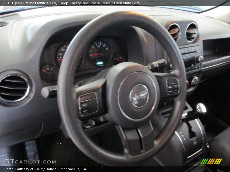 Deep Cherry Red Crystal Pearl / Dark Slate Gray 2011 Jeep Patriot Latitude 4x4