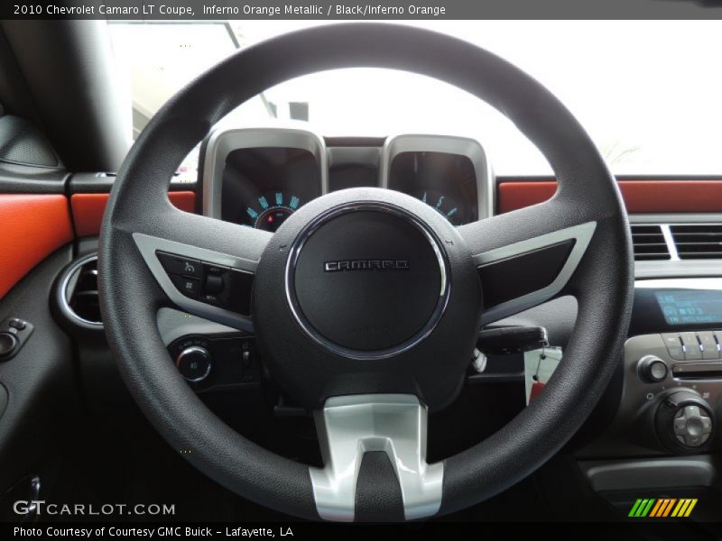 Inferno Orange Metallic / Black/Inferno Orange 2010 Chevrolet Camaro LT Coupe
