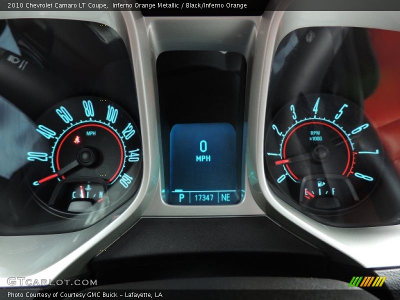 Inferno Orange Metallic / Black/Inferno Orange 2010 Chevrolet Camaro LT Coupe