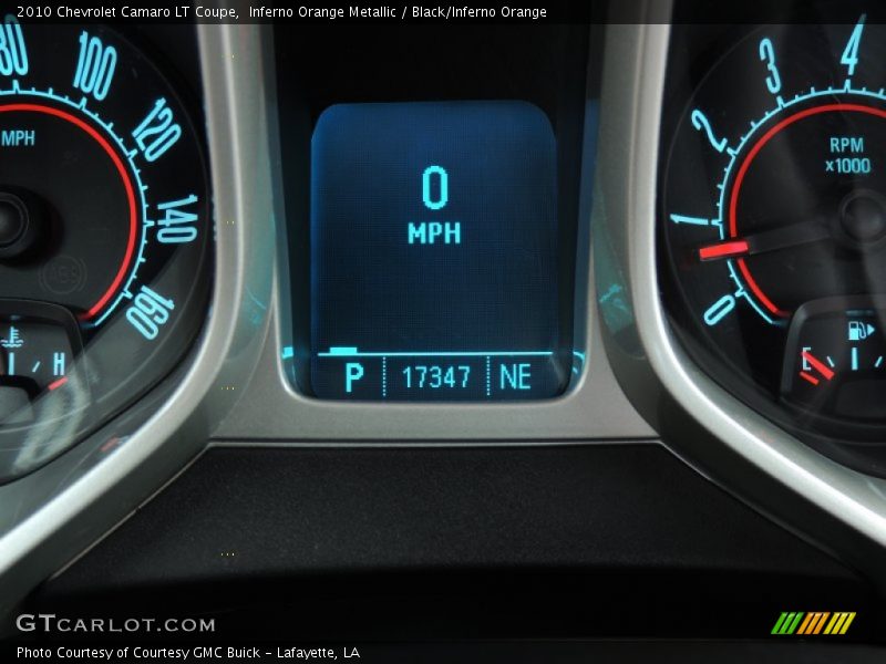 Inferno Orange Metallic / Black/Inferno Orange 2010 Chevrolet Camaro LT Coupe
