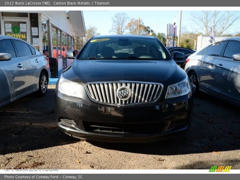 Carbon Black Metallic / Titanium 2012 Buick LaCrosse FWD