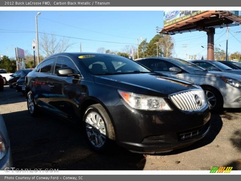 Carbon Black Metallic / Titanium 2012 Buick LaCrosse FWD