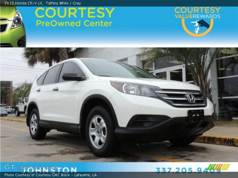 Taffeta White / Gray 2012 Honda CR-V LX