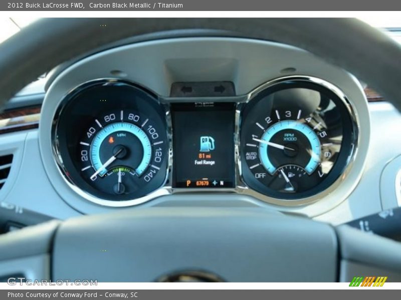 Carbon Black Metallic / Titanium 2012 Buick LaCrosse FWD