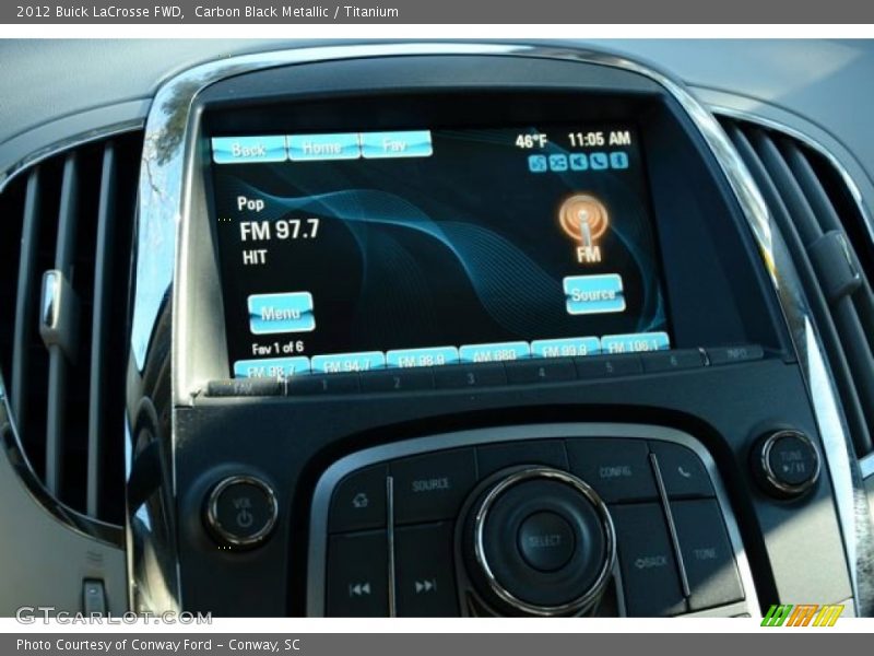 Carbon Black Metallic / Titanium 2012 Buick LaCrosse FWD