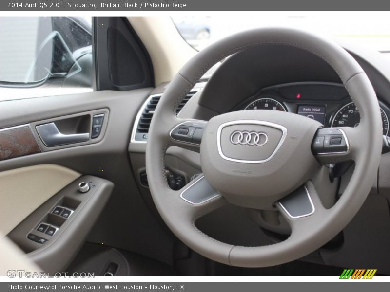 Brilliant Black / Pistachio Beige 2014 Audi Q5 2.0 TFSI quattro