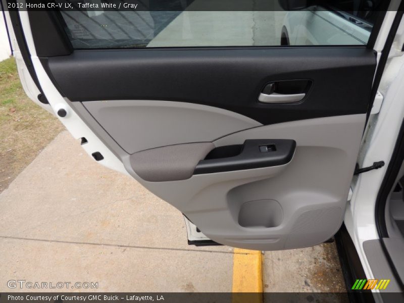 Taffeta White / Gray 2012 Honda CR-V LX