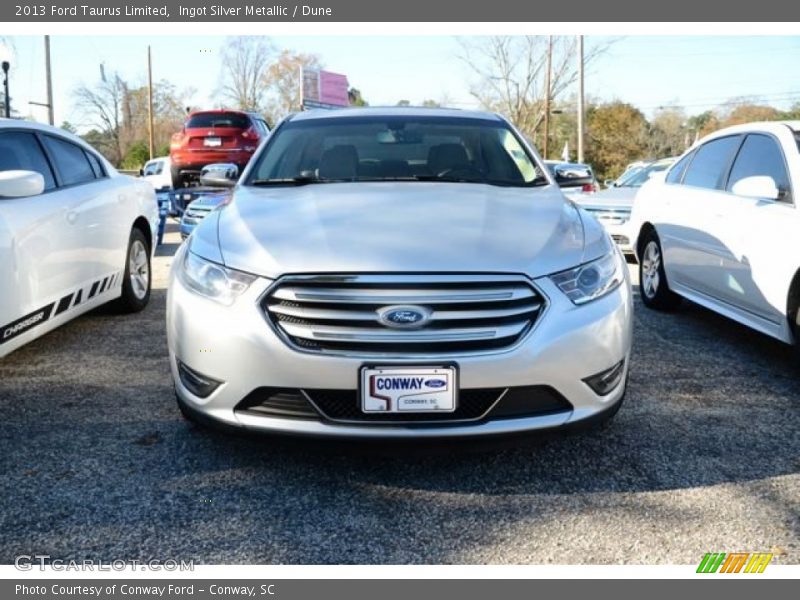 Ingot Silver Metallic / Dune 2013 Ford Taurus Limited