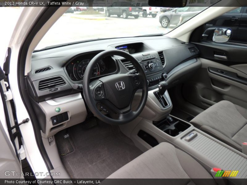 Taffeta White / Gray 2012 Honda CR-V LX