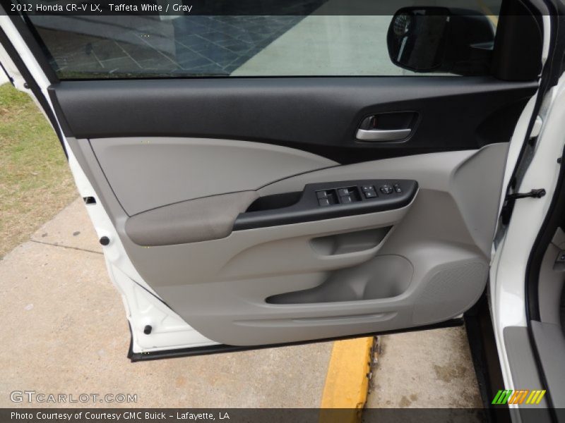 Taffeta White / Gray 2012 Honda CR-V LX