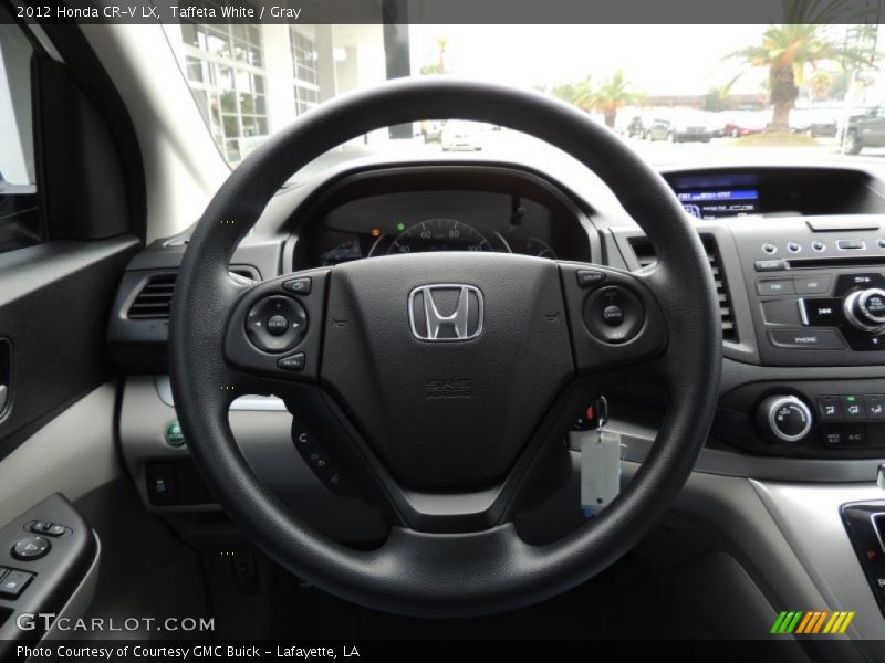 Taffeta White / Gray 2012 Honda CR-V LX