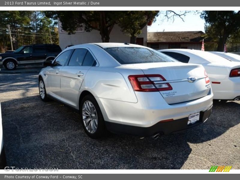Ingot Silver Metallic / Dune 2013 Ford Taurus Limited