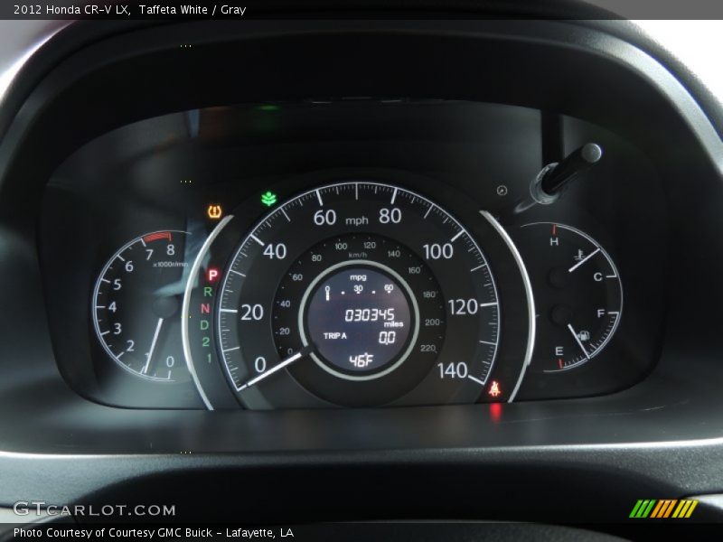 Taffeta White / Gray 2012 Honda CR-V LX
