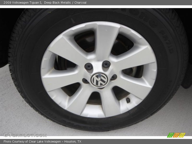 Deep Black Metallic / Charcoal 2009 Volkswagen Tiguan S